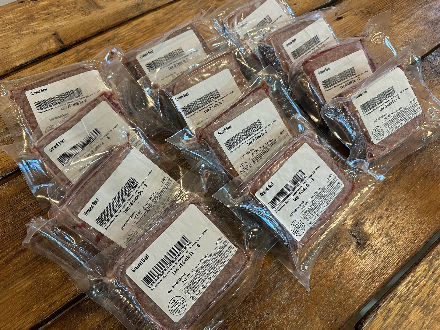 1 pound of grass fed beef